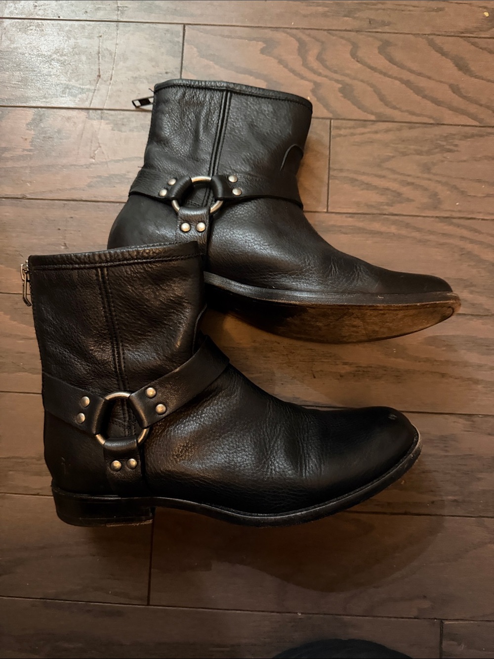 Frye Veronica Harness Leather Boots Women's  bllack sz 8,5